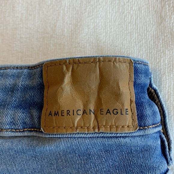 American Eagle Outfitters Next Level Stretch Distressed Super Hi Rise Jegging - Picture 7 of 16